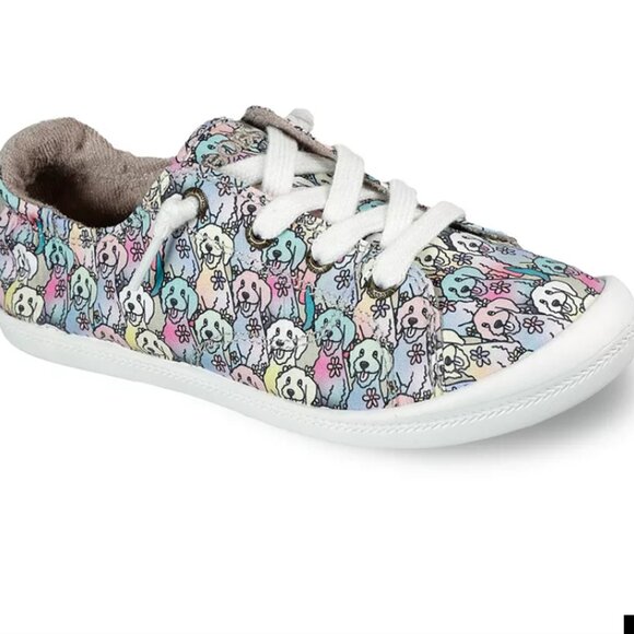 BOBS by Skechers Beach Bingo Aloha Doodle Multicolor Sneakers Women US 10 - Picture 1 of 14